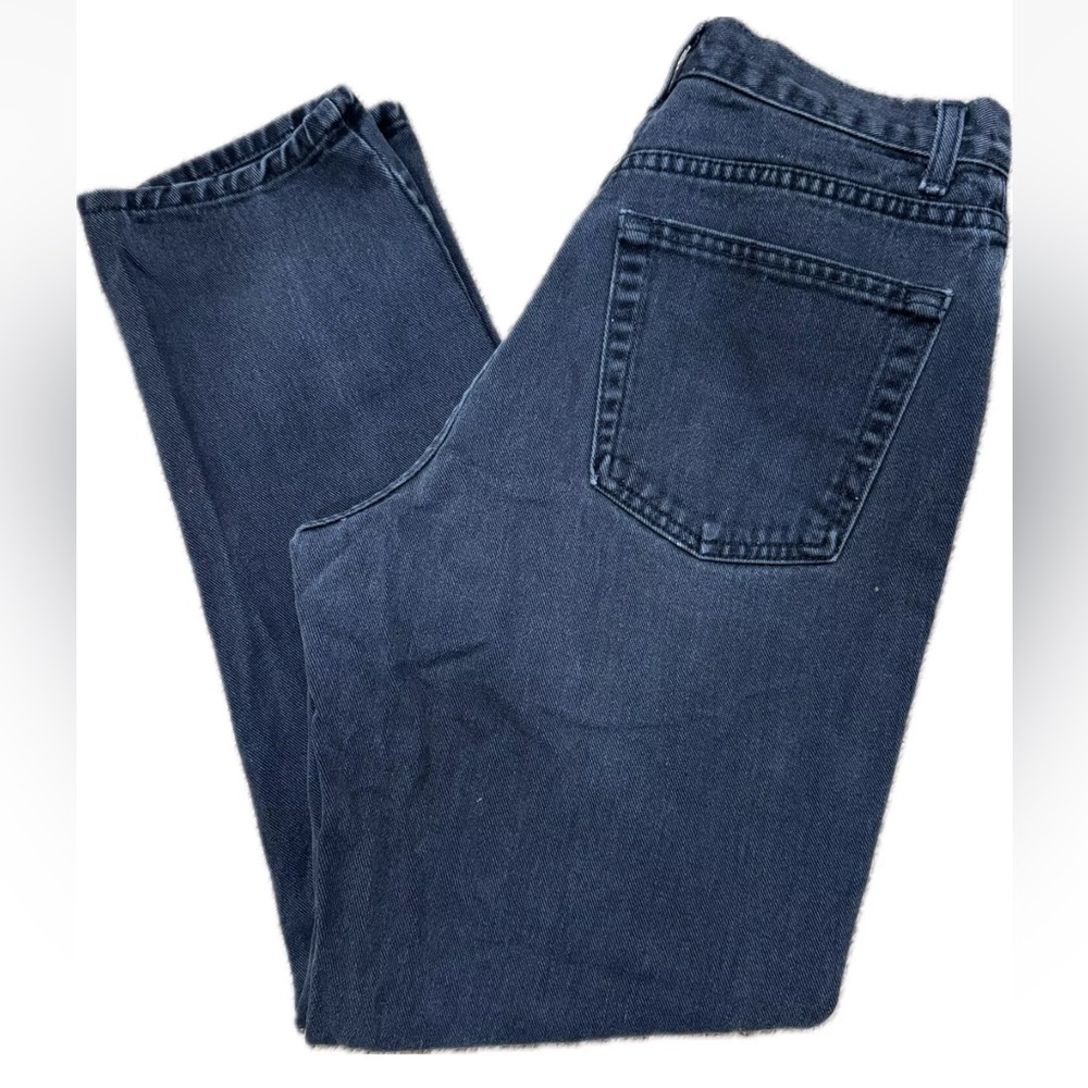 VINTAGE Gap High Waisted 90's Black Rigid Denim Jeans Made In USA Womens size 10